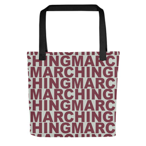 Burgundy Band Tote Bag