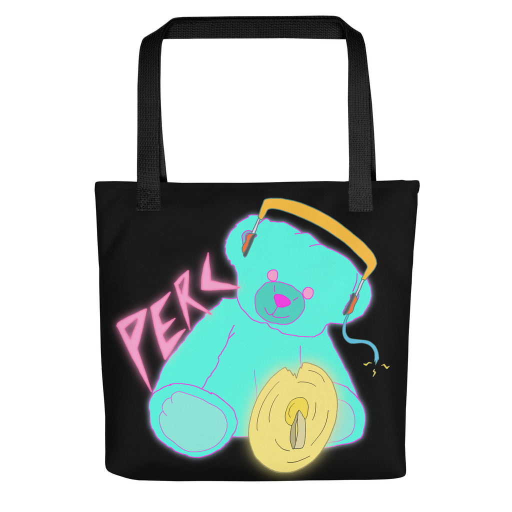 Neon Teddy Tote Bag