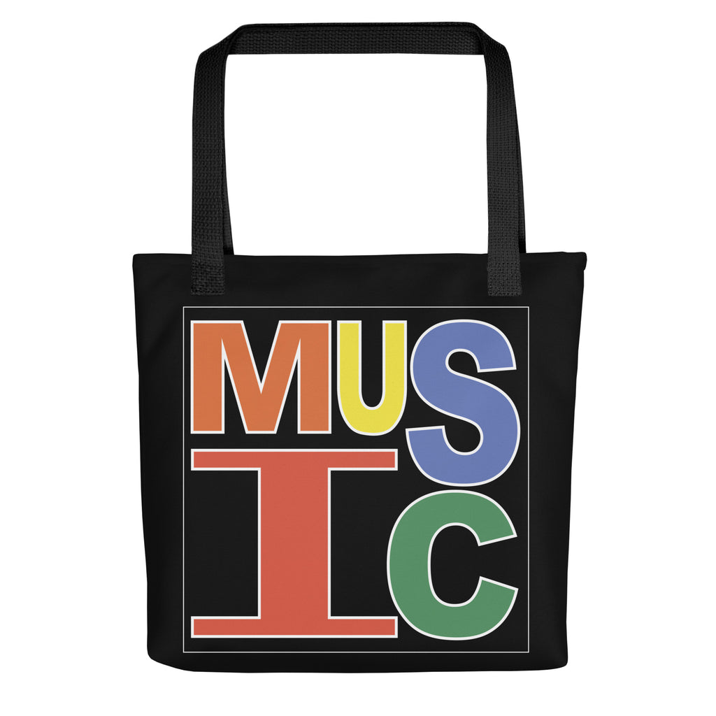 Retro Music Tote Bag