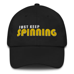 Just Keep Spinning Fitted Cap