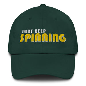 Just Keep Spinning Fitted Cap