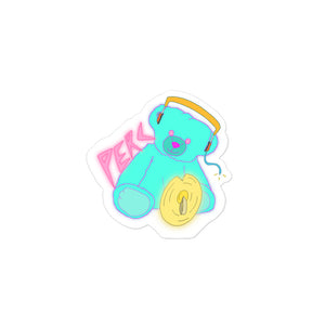 Neon Teddy Sticker