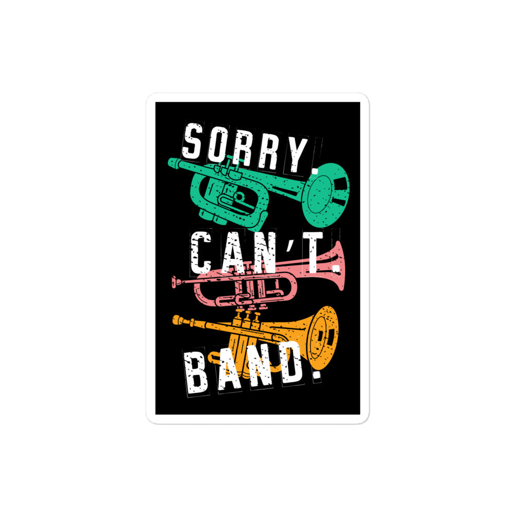 Sorry Band Sticker