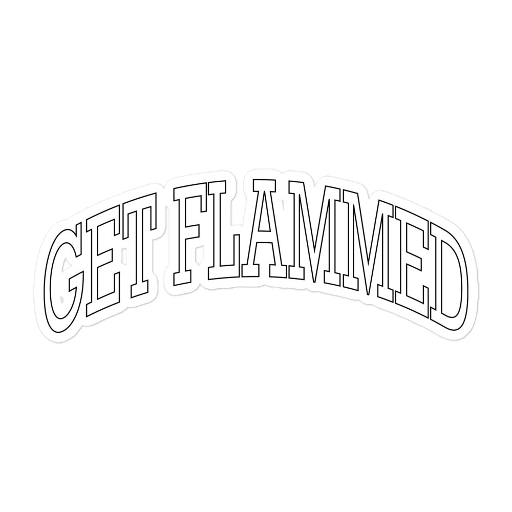 Get Flammed Sticker