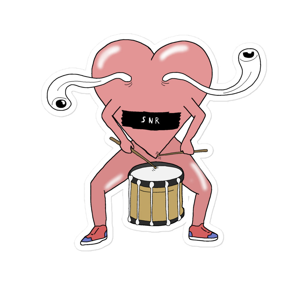 Heart Snare Sticker