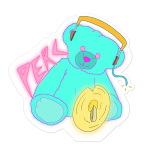 Neon Teddy Sticker